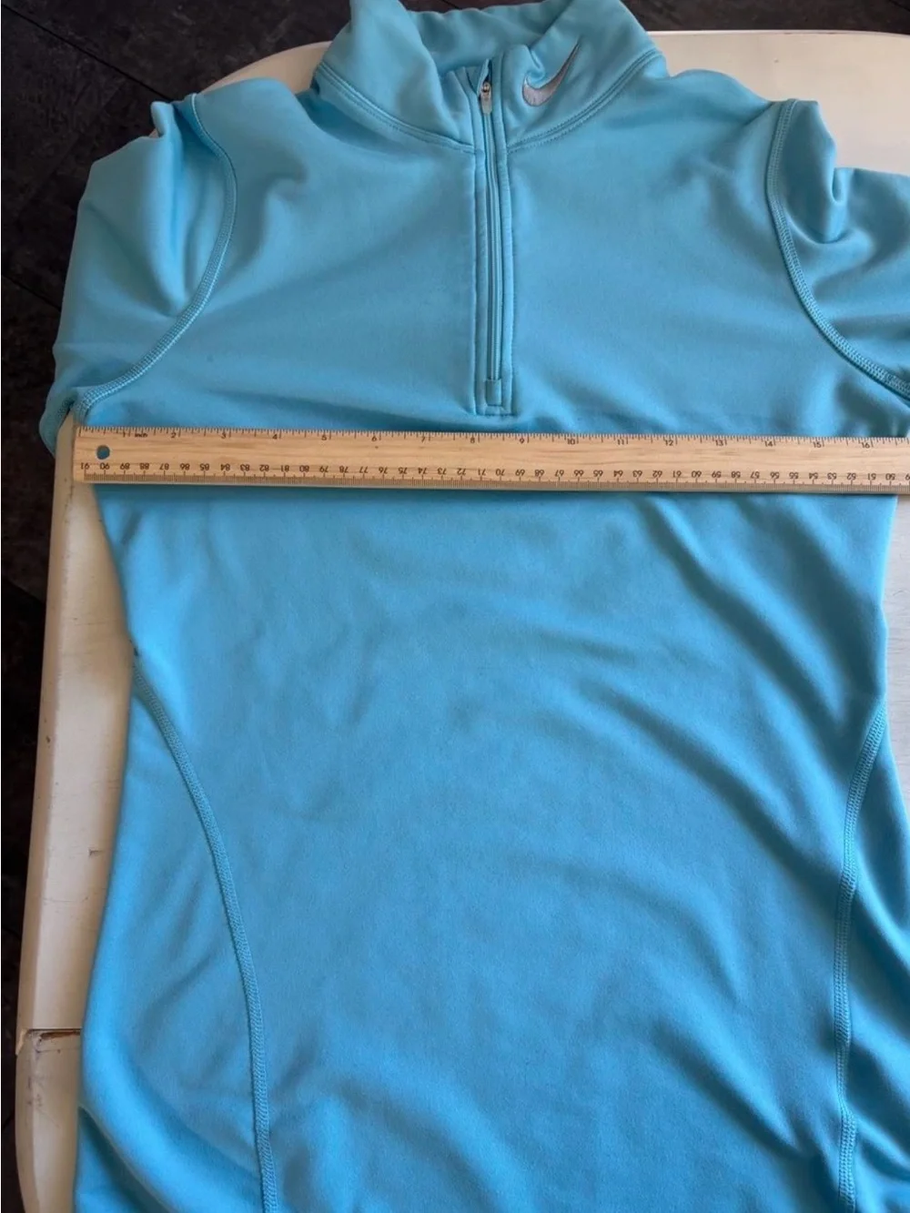 Nike woman’s  Aqua Blue Quarter-Zip Pullover